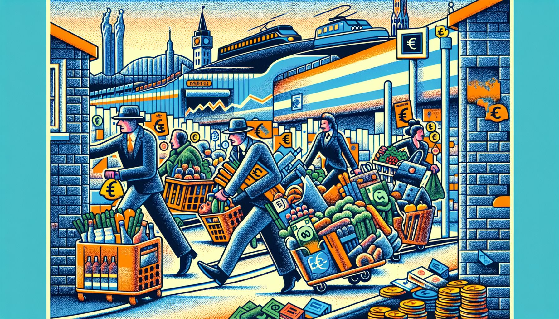 Inflatie duwt Nederlanders over de grens voor boodschappen